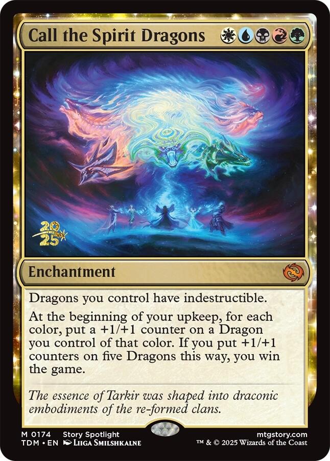 Call the Spirit Dragons [Tarkir: Dragonstorm Prerelease Promos] | Game Grid - Logan