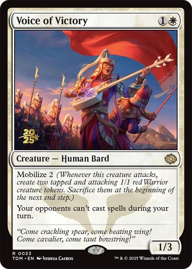 Voice of Victory [Tarkir: Dragonstorm Prerelease Promos] | Game Grid - Logan