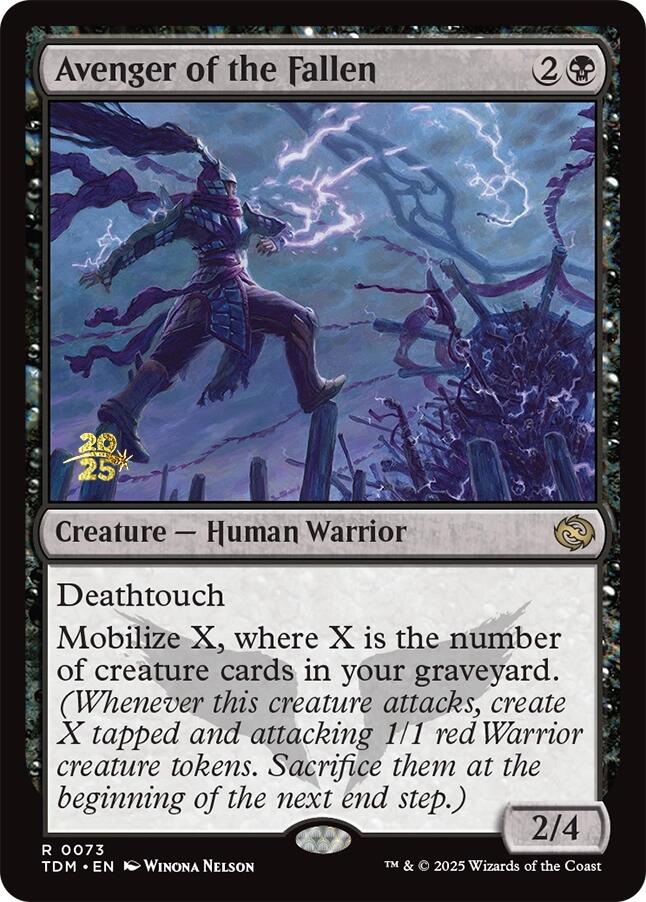 Avenger of the Fallen [Tarkir: Dragonstorm Prerelease Promos] | Game Grid - Logan