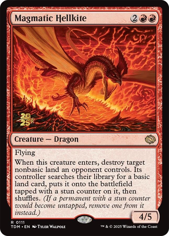 Magmatic Hellkite [Tarkir: Dragonstorm Prerelease Cards] | Game Grid - Logan