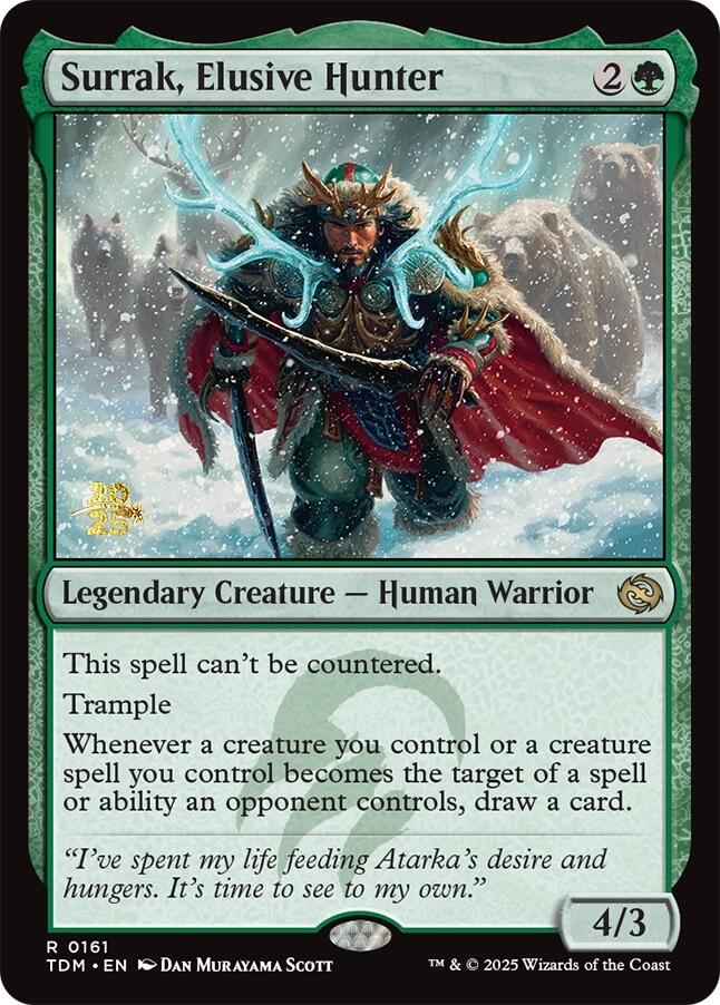 Surrak, Elusive Hunter [Tarkir: Dragonstorm Prerelease Promos] | Game Grid - Logan
