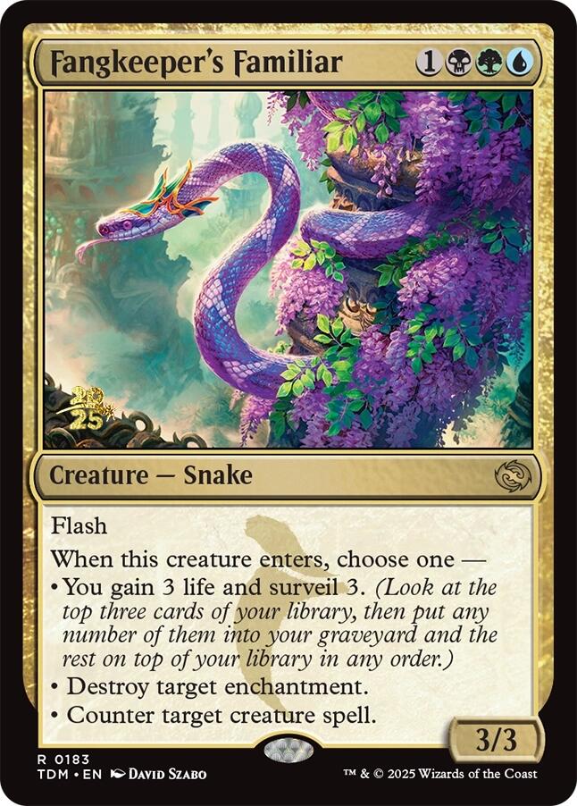 Fangkeeper's Familiar [Tarkir: Dragonstorm Prerelease Promos] | Game Grid - Logan