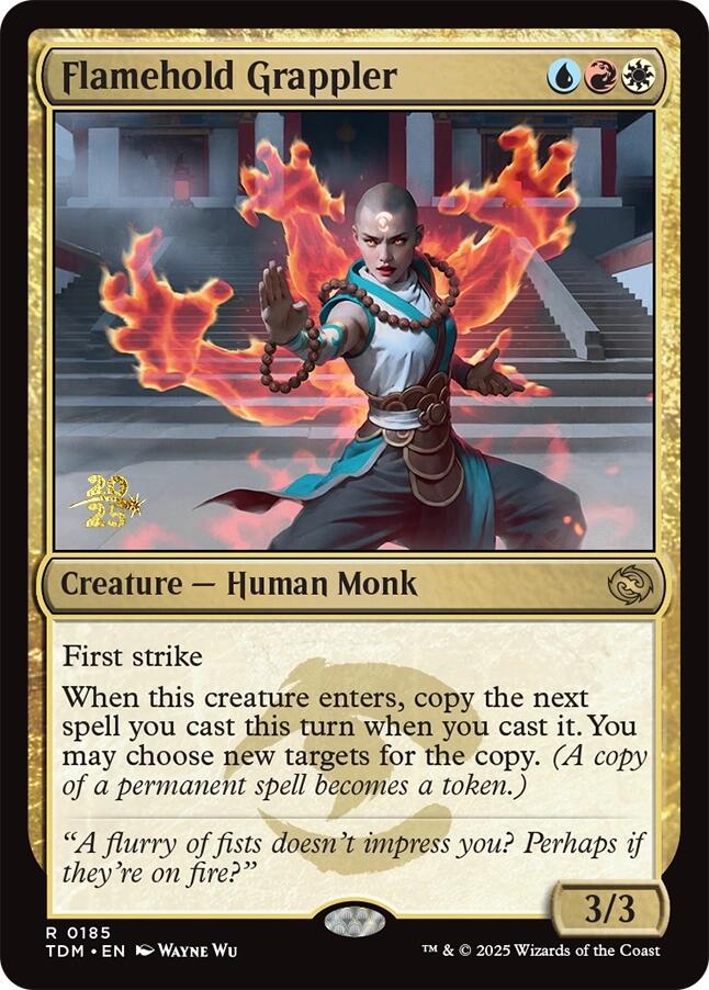 Flamehold Grappler [Tarkir: Dragonstorm Prerelease Promos] | Game Grid - Logan