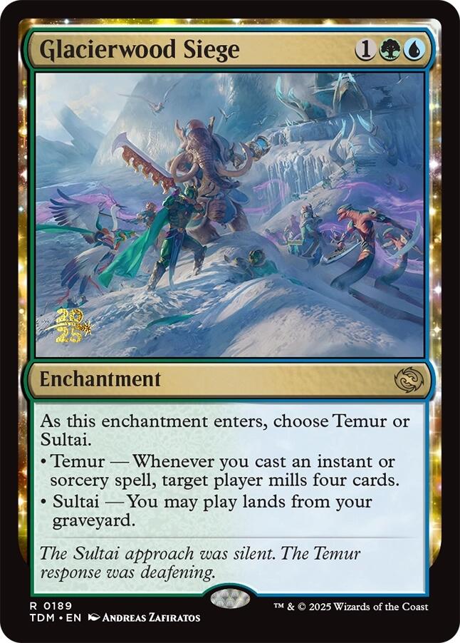 Glacierwood Siege [Tarkir: Dragonstorm Prerelease Promos] | Game Grid - Logan