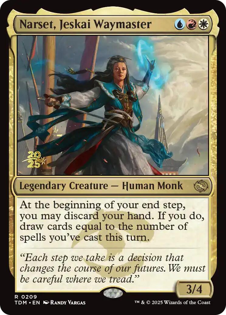 Narset, Jeskai Waymaster [Tarkir: Dragonstorm Prerelease Promos] | Game Grid - Logan