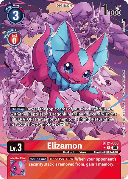 Elizamon [BT21-008] (Alternate Art) [World Convergence] | Game Grid - Logan