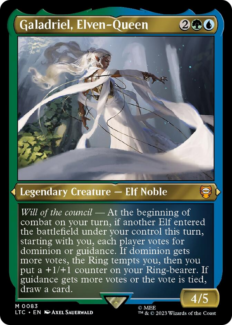 Galadriel, Elven-Queen (Display Commander) [The Lord of the Rings: Tales of Middle-Earth Commander] | Game Grid - Logan