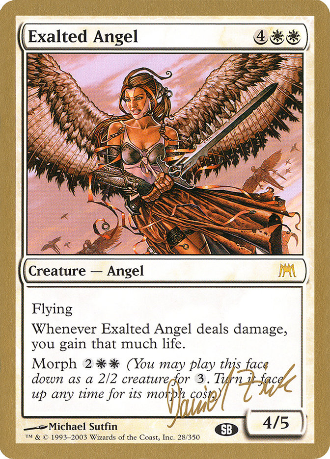 Exalted Angel (Daniel Zink) (SB) [World Championship Decks 2003] | Game Grid - Logan