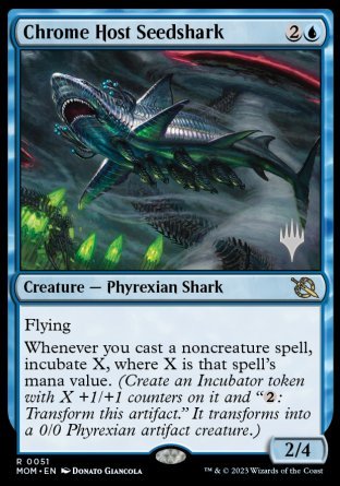 Chrome Host Seedshark (Promo Pack) [March of the Machine Promos] | Game Grid - Logan