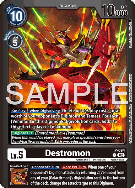 Destromon [P-094] - P-094 (Limited Card Pack -Billion Bullet-) [Limited Card Pack -Billion Bullet-] | Game Grid - Logan