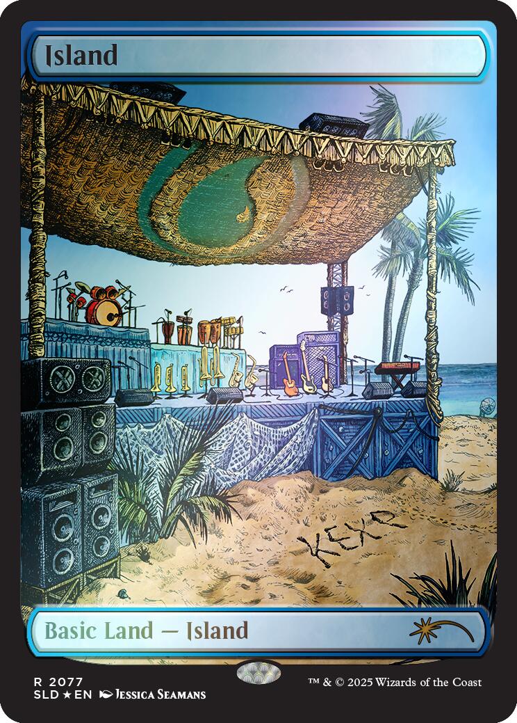 Island (2077) (Rainbow Foil) [Secret Lair Drop Series] | Game Grid - Logan