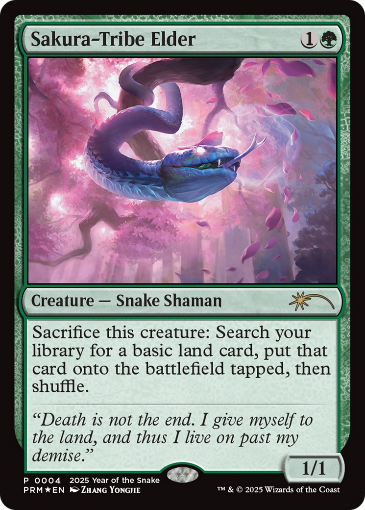 Sakura-Tribe Elder (Year of the Snake 2025) [Standard Showdown Promos] | Game Grid - Logan