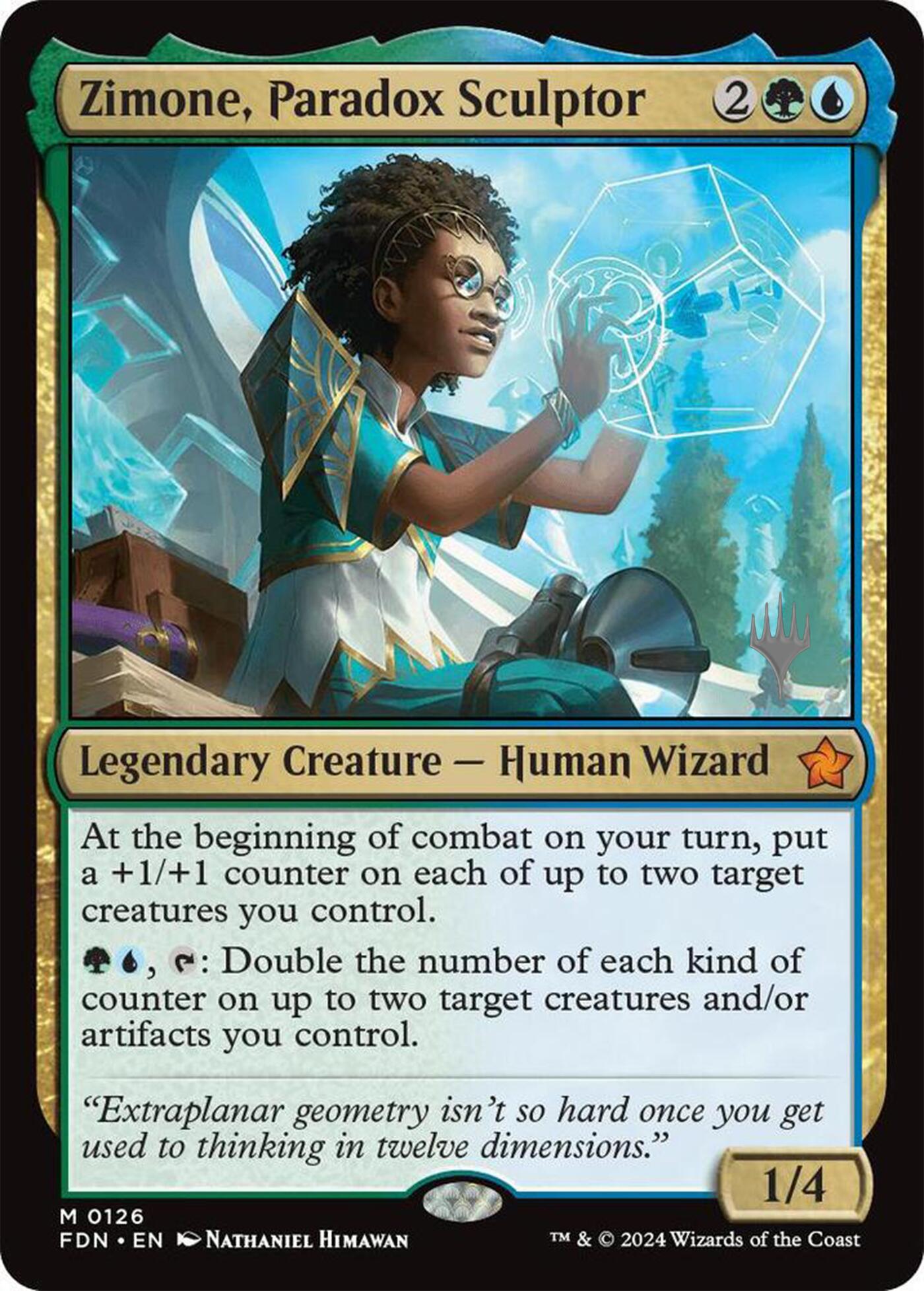 Zimone, Paradox Sculptor (Promo Pack) [Foundations Promos] | Game Grid - Logan