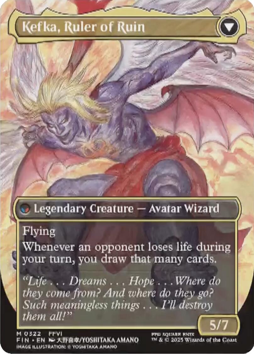 Kefka, Court Mage // Kefka, Ruler of Ruin (Borderless) (0322) [FINAL FANTASY] | Game Grid - Logan