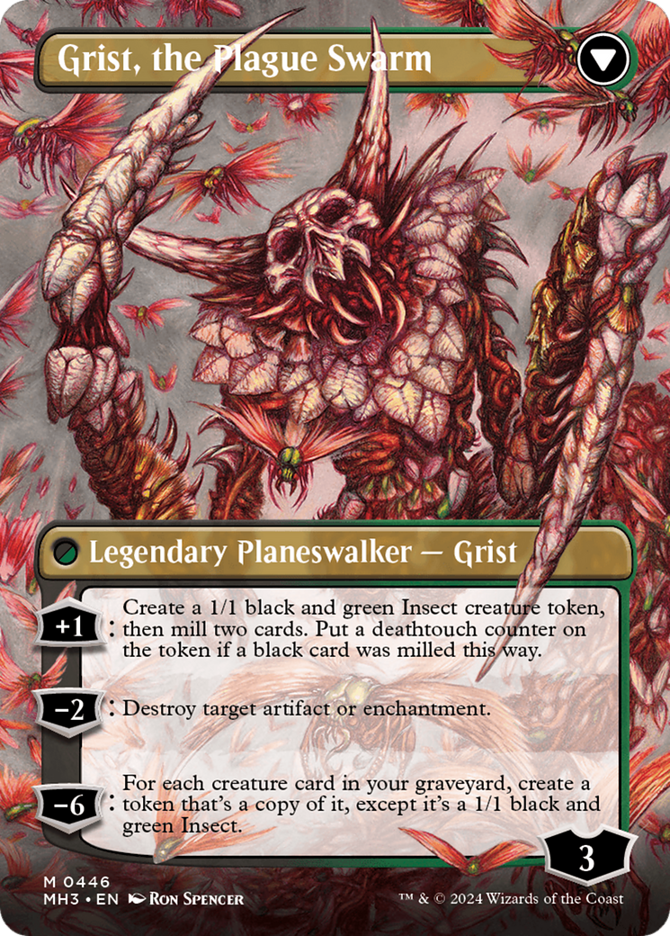 Grist, Voracious Larva // Grist, the Plague Swarm (Borderless) [Modern Horizons 3] | Game Grid - Logan