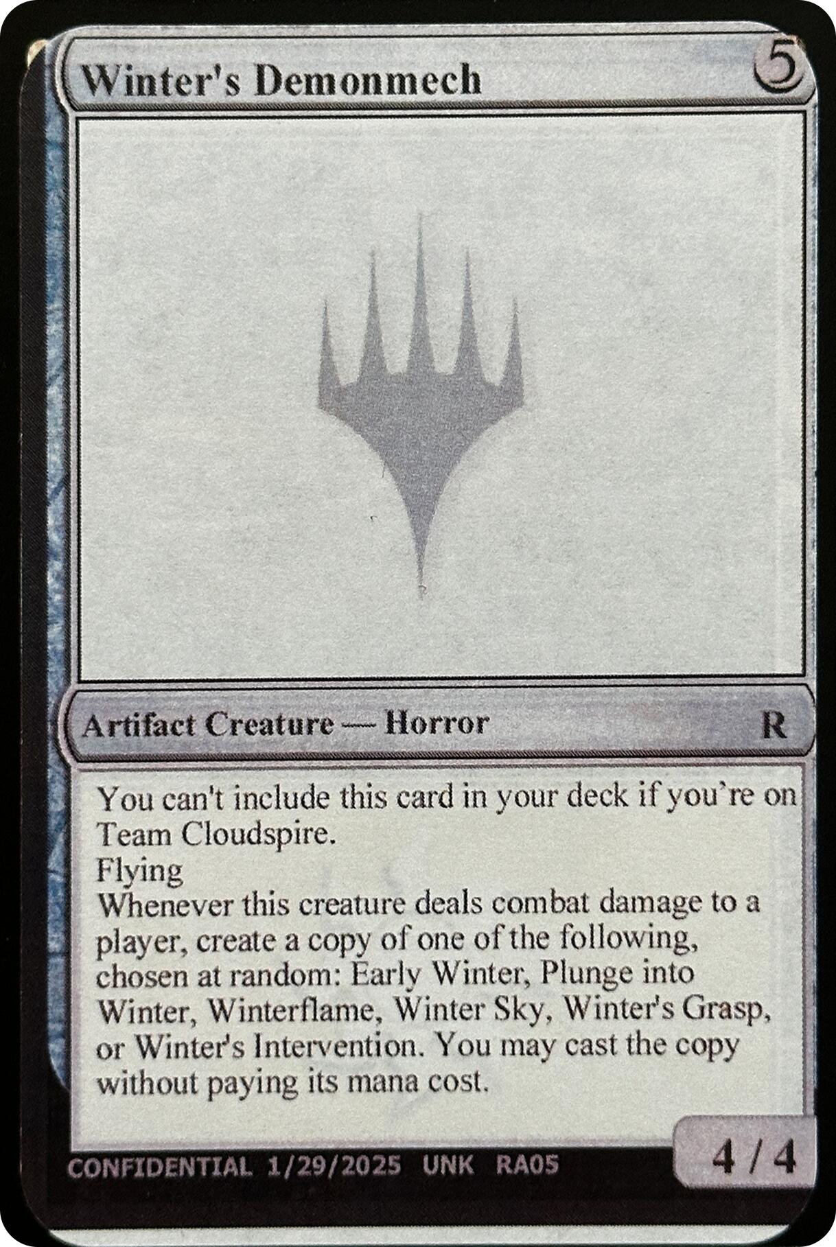 Winter's Demonmech [Unknown Event] | Game Grid - Logan