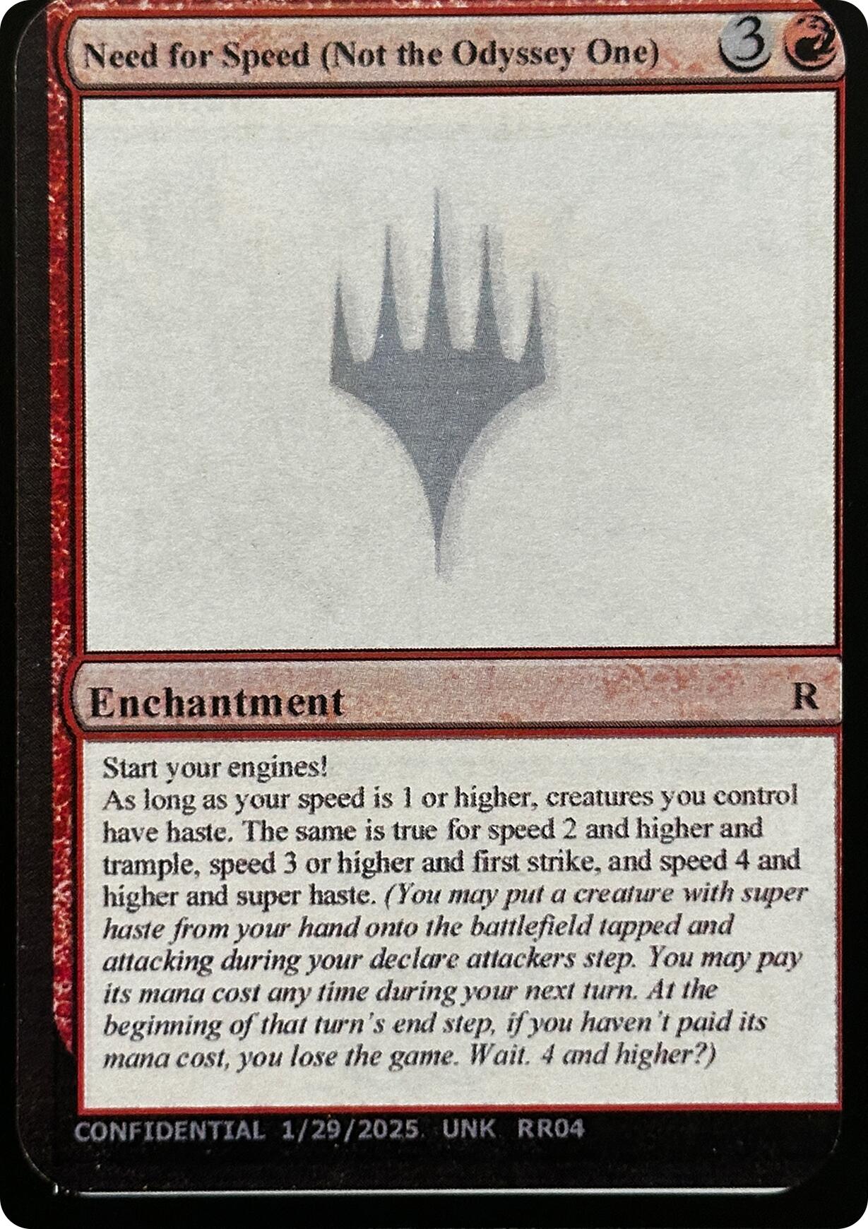 Need for Speed (Not the Odyssey One) [Unknown Event] | Game Grid - Logan