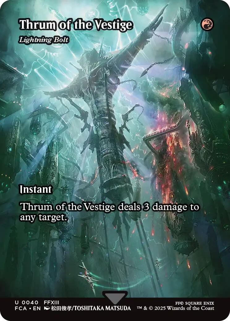 Thrum of the Vestige - Lightning Bolt (Showcase) [FINAL FANTASY : Through the Ages] | Game Grid - Logan