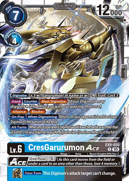 CresGarurumon ACE [EX9-020] [Versus Monsters] | Game Grid - Logan