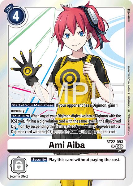 Ami Aiba [BT22-093] [Cyber Eden] | Game Grid - Logan