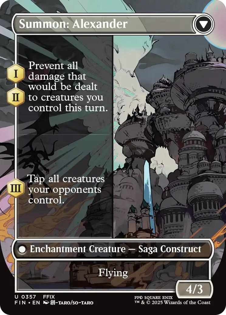 Crystal Fragments // Summon: Alexander (Borderless) [FINAL FANTASY] | Game Grid - Logan