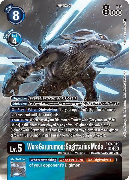 WereGarurumon: Sagittarius Mode [EX9-019] (Alternate Art) [Versus Monsters] | Game Grid - Logan