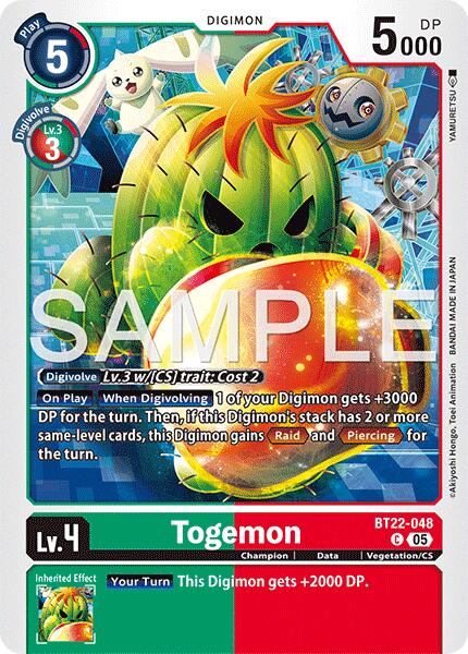 Togemon [BT22-048] [Cyber Eden] | Game Grid - Logan
