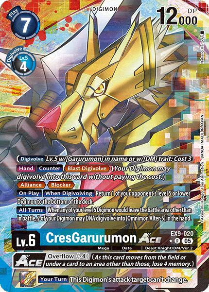 CresGarurumon ACE [EX9-020] (Alternate Art) [Versus Monsters] | Game Grid - Logan