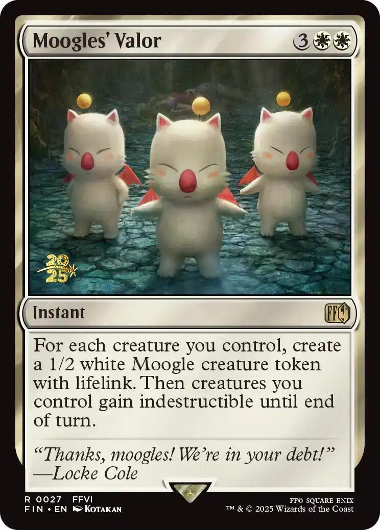 Moogles' Valor [FINAL FANTASY Prerelease Promo] | Game Grid - Logan