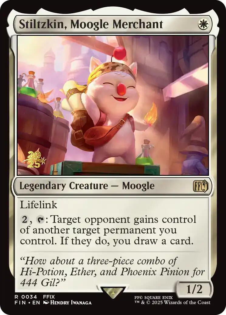 Stiltzkin, Moogle Merchant [FINAL FANTASY Prerelease Promo] | Game Grid - Logan