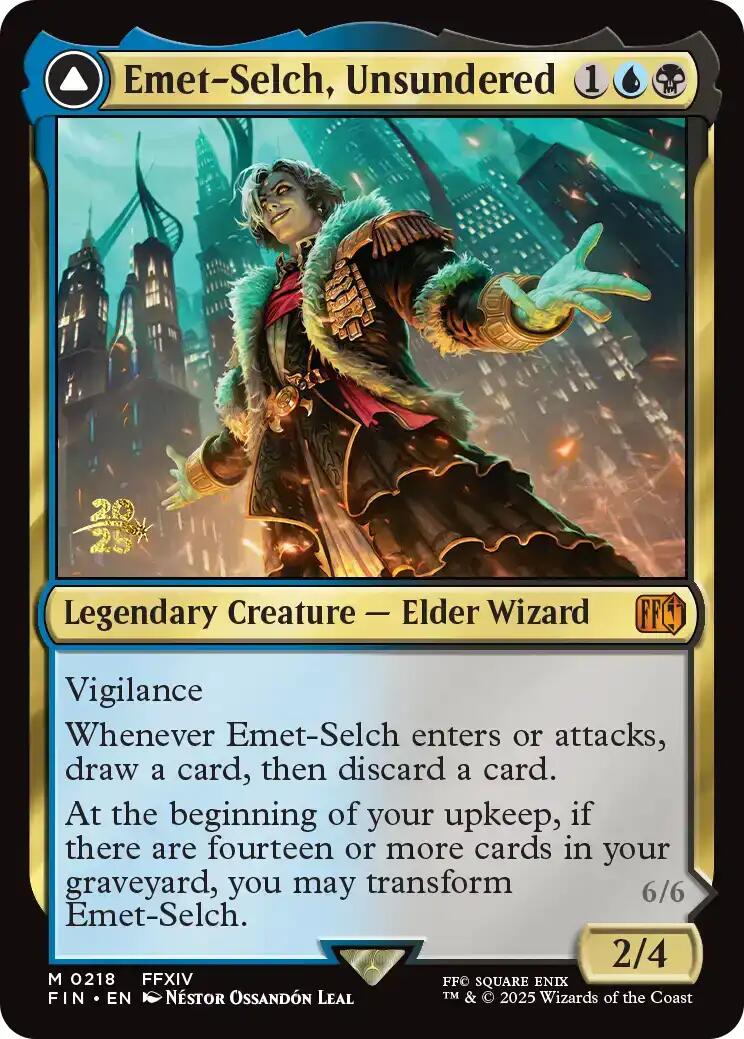Emet-Selch, Unsundered // Hades, Sorcerer of Eld [FINAL FANTASY Prerelease Promo] | Game Grid - Logan