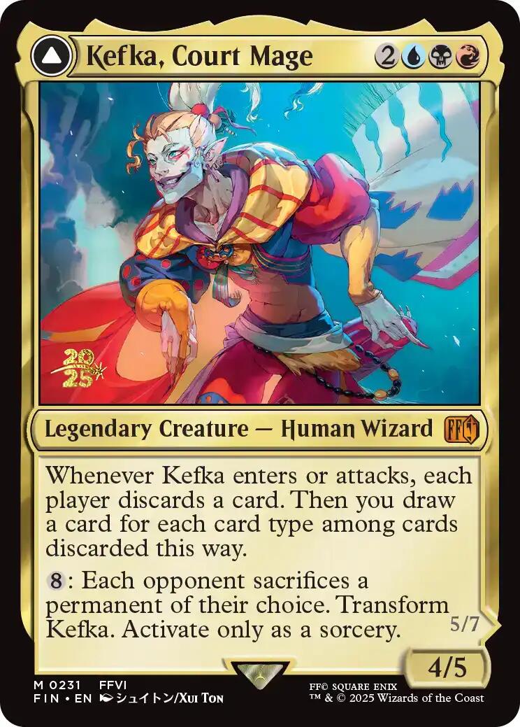 Kefka, Court Mage // Kefka, Ruler of Ruin [FINAL FANTASY Prerelease Promo] | Game Grid - Logan