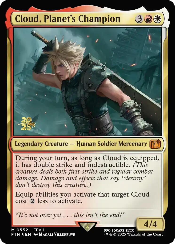 Cloud, Planet's Champion [FINAL FANTASY Prerelease Promo] | Game Grid - Logan
