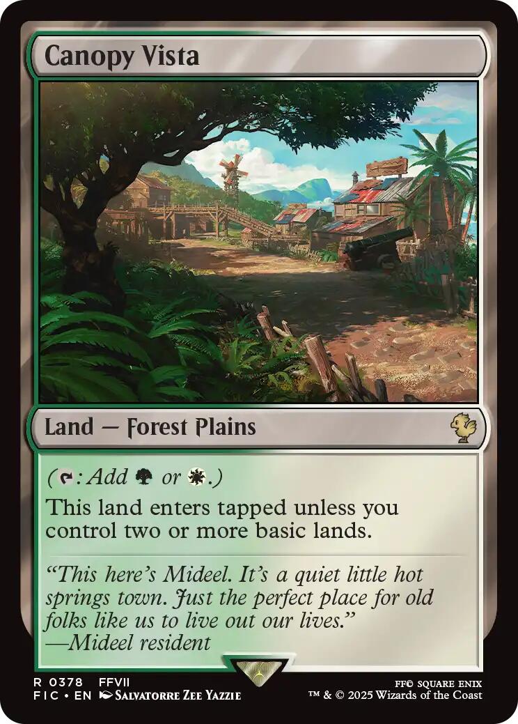 Canopy Vista (Surge Foil) [FINAL FANTASY Commander] | Game Grid - Logan