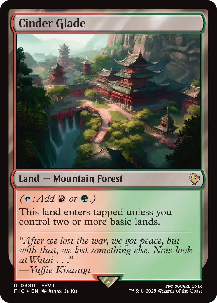 Cinder Glade (Surge Foil) [FINAL FANTASY Commander] | Game Grid - Logan