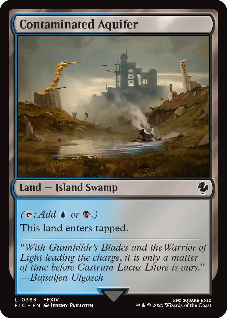 Contaminated Aquifer (Surge Foil) [FINAL FANTASY Commander] | Game Grid - Logan