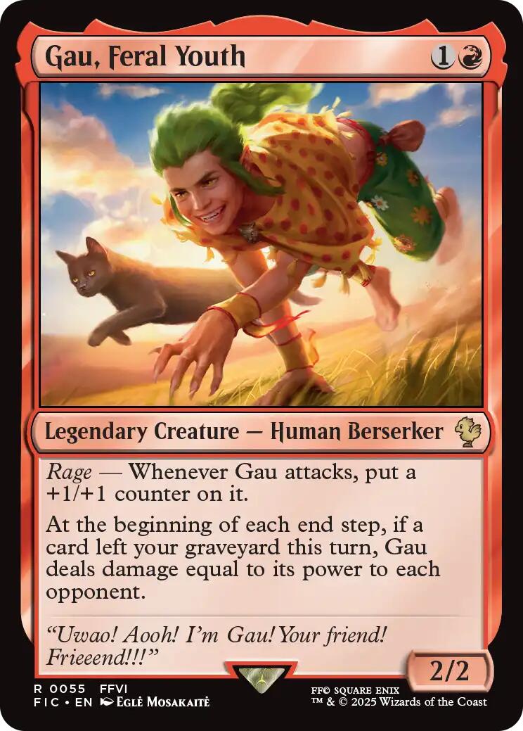 Gau, Feral Youth (Surge Foil) [FINAL FANTASY Commander] | Game Grid - Logan