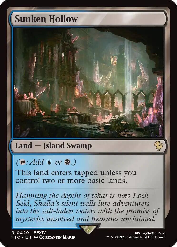 Sunken Hollow (Surge Foil) [FINAL FANTASY Commander] | Game Grid - Logan