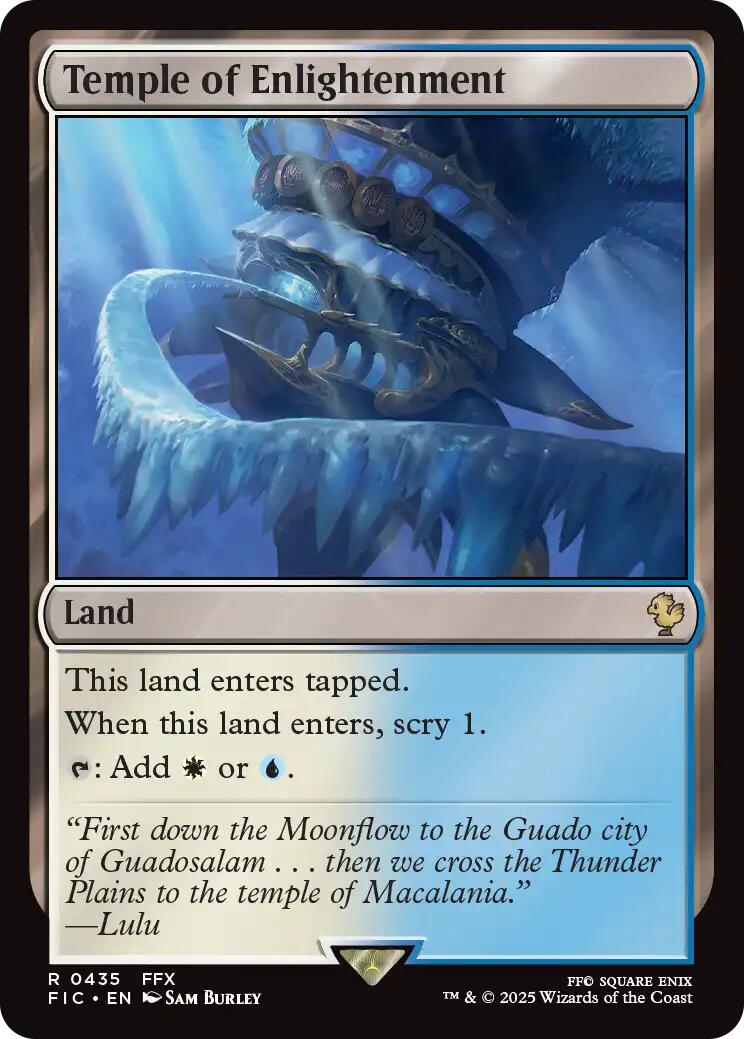 Temple of Enlightenment (Surge Foil) [FINAL FANTASY Commander] | Game Grid - Logan