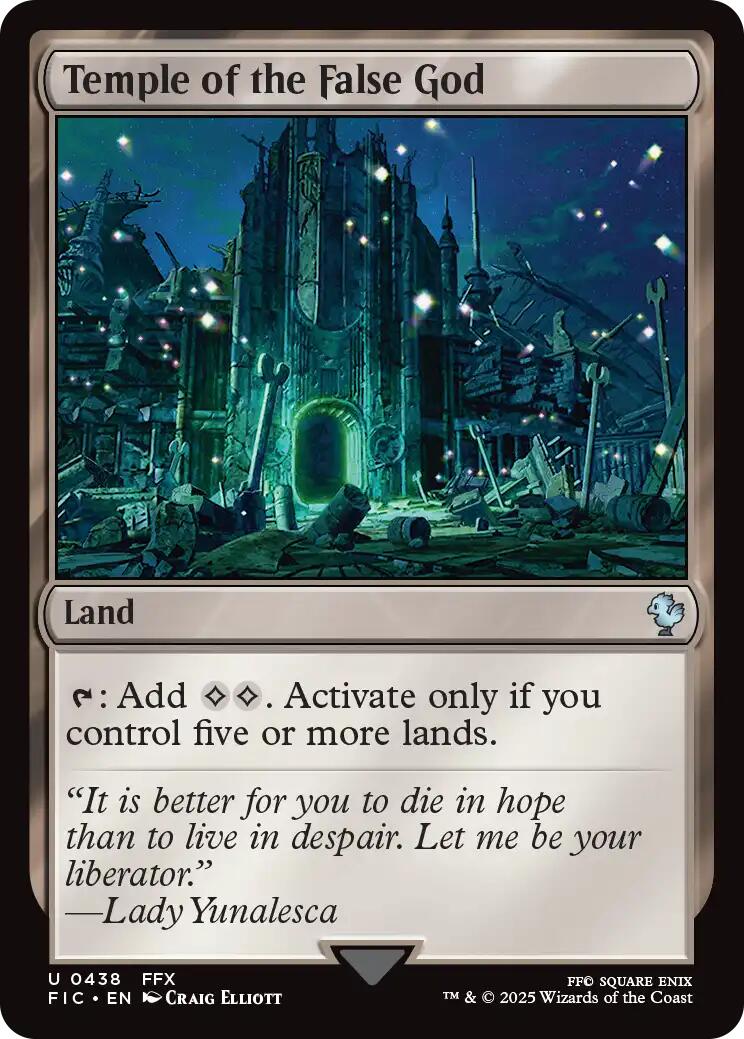 Temple of the False God (Surge Foil) [FINAL FANTASY Commander] | Game Grid - Logan