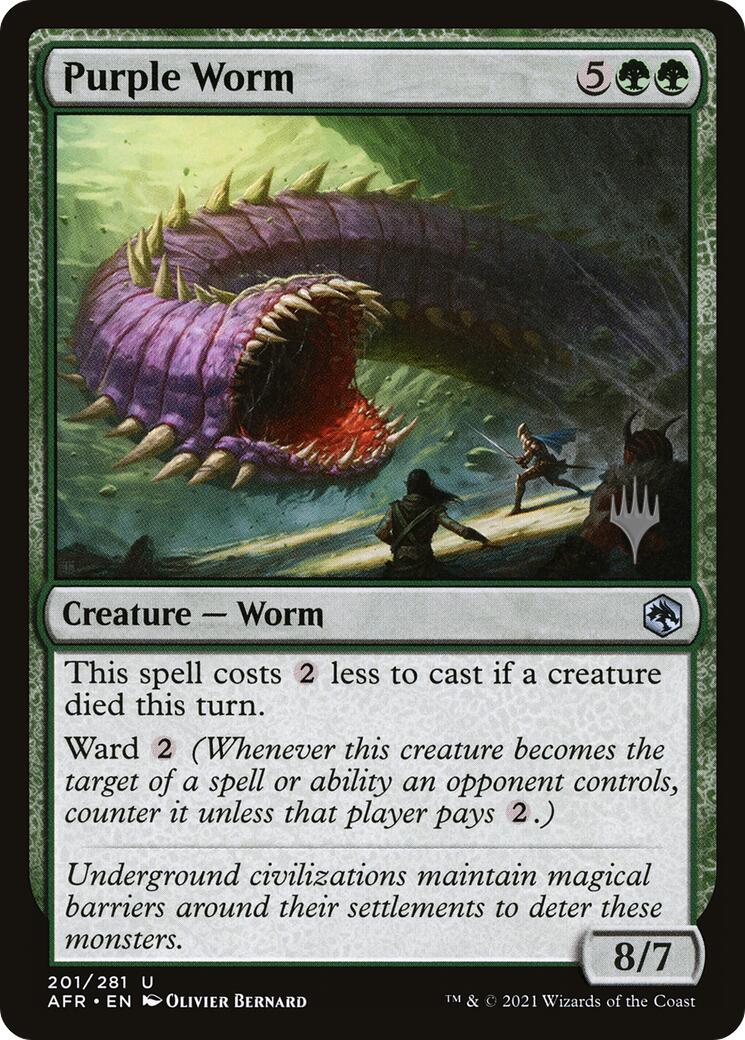 Purple Worm [Tarkir: Dragonstorm Promos] | Game Grid - Logan