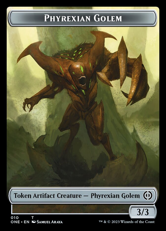 Phyrexian Golem Token [Phyrexia: All Will Be One Tokens] | Game Grid - Logan