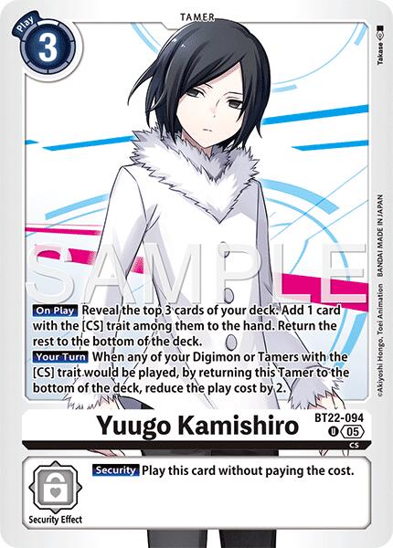 Yuugo Kamishiro [BT22-094] [Cyber Eden] | Game Grid - Logan