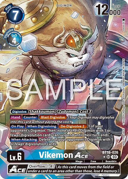 Vikemon ACE [BT16-026] (Cyber Eden Release Event Winner) [Cyber Eden] | Game Grid - Logan