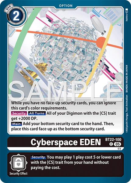 Cyberspace EDEN [BT22-100] [Cyber Eden] | Game Grid - Logan