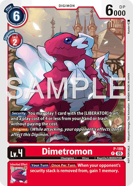Dimetromon [P-189] (Store Tournament 2025 Vol.3 Participation Pack) [Promotional Cards] | Game Grid - Logan