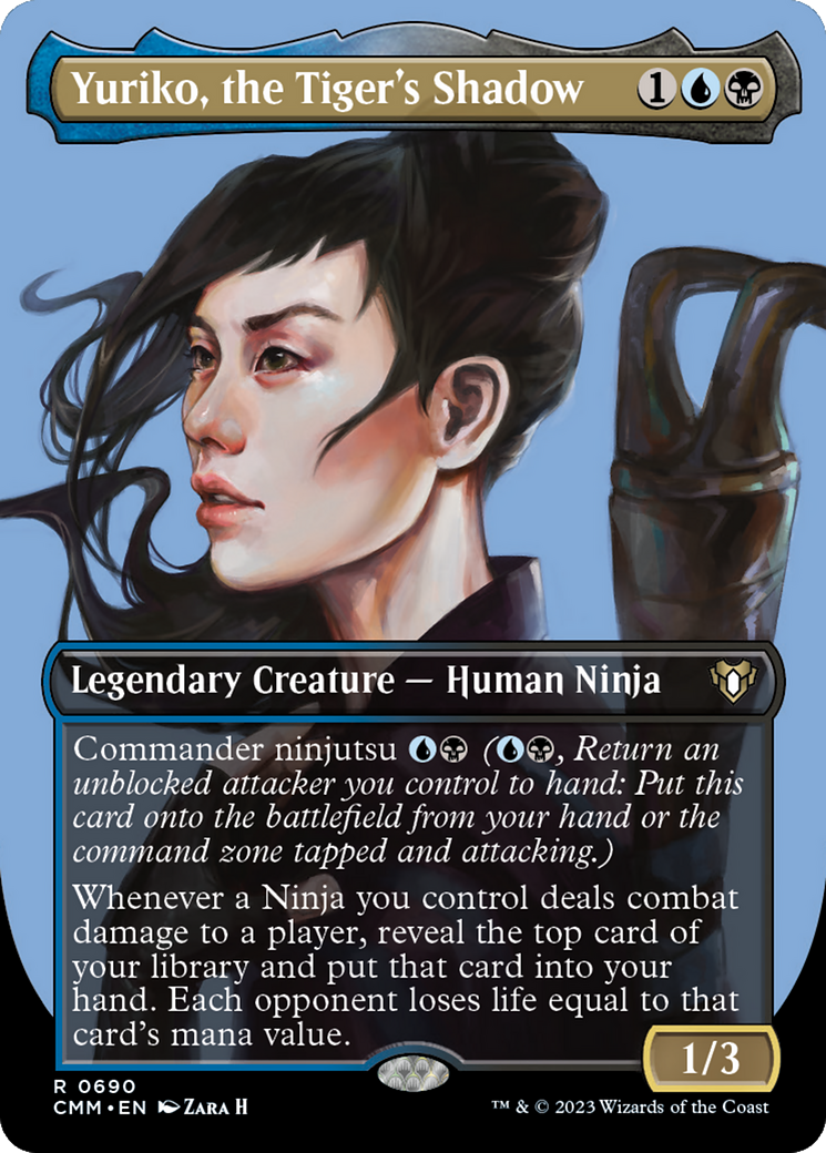 Yuriko, the Tiger's Shadow (Borderless Profile) [Commander Masters] | Game Grid - Logan