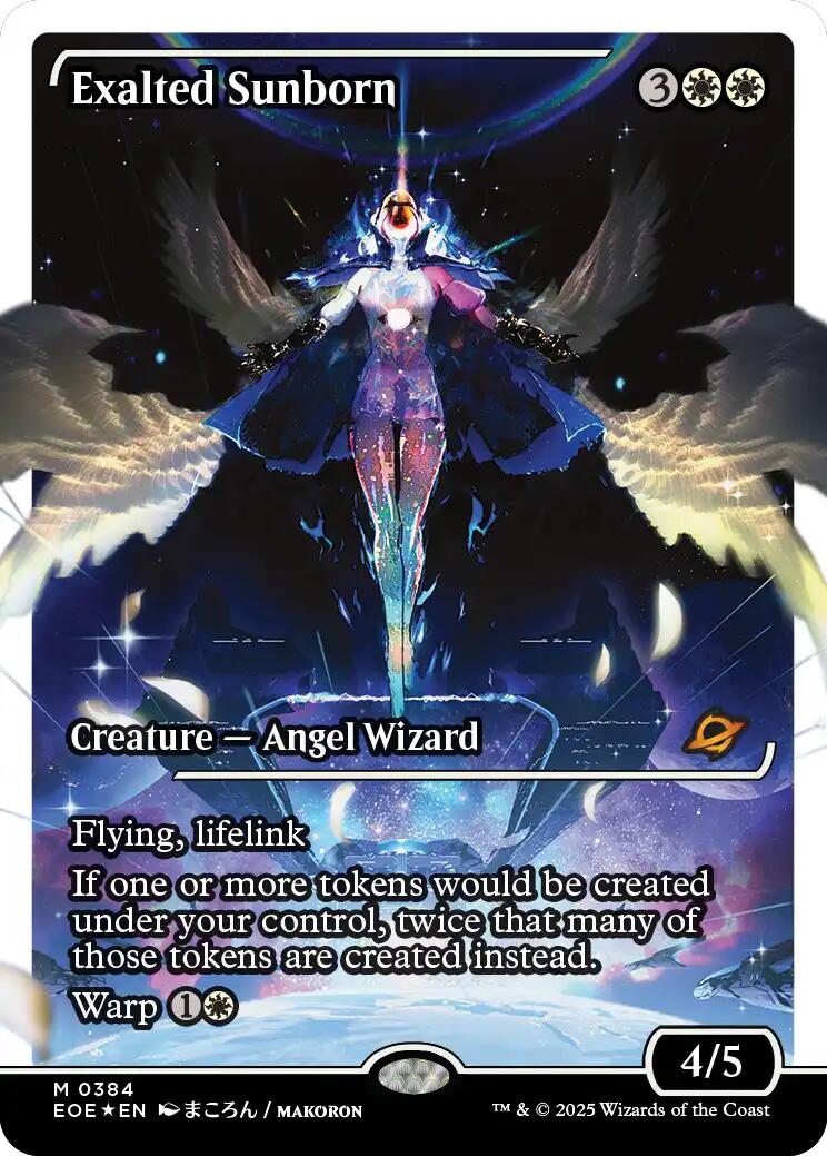 Exalted Sunborn (Showcase) (Fracture Foil) [Edge of Eternities] | Game Grid - Logan