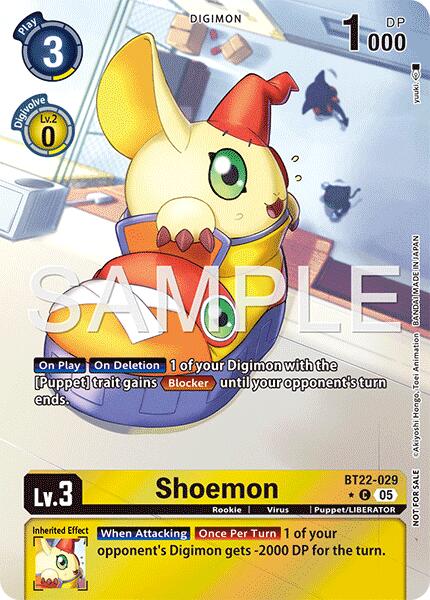 Shoemon [BT22-029] (Box Topper) [Cyber Eden] | Game Grid - Logan