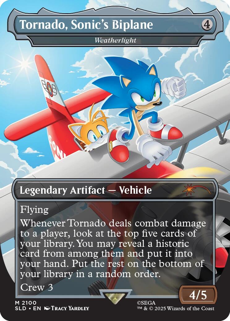 Tornado, Sonic's Biplane - Weatherlight [Secret Lair Drop Series] | Game Grid - Logan